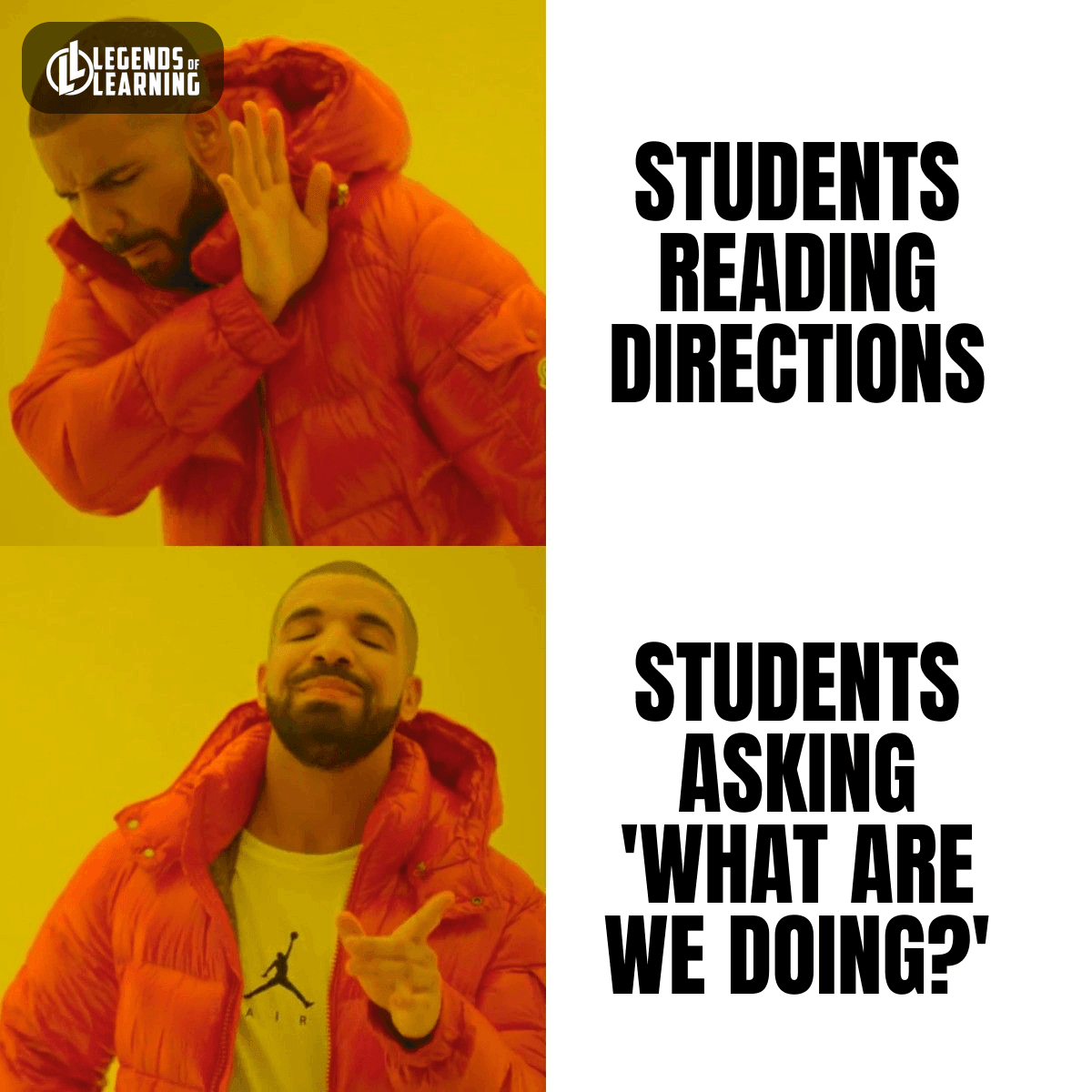 STUDENTS READING DIRECTIONS / STUDENTS ASKING WHAT ARE WE DOING
