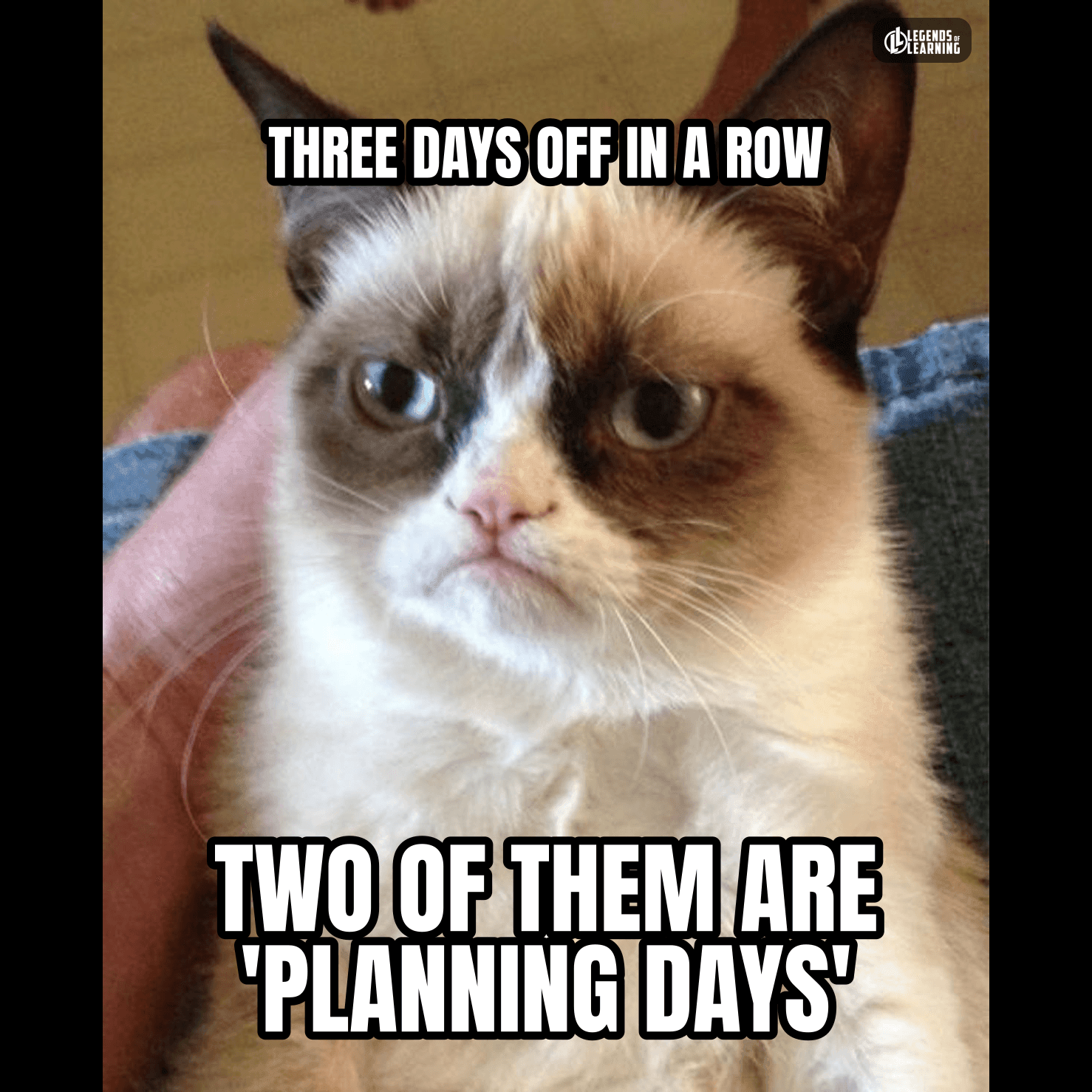THREE DAYS OFF / TWO ARE PLANNING DAYS
