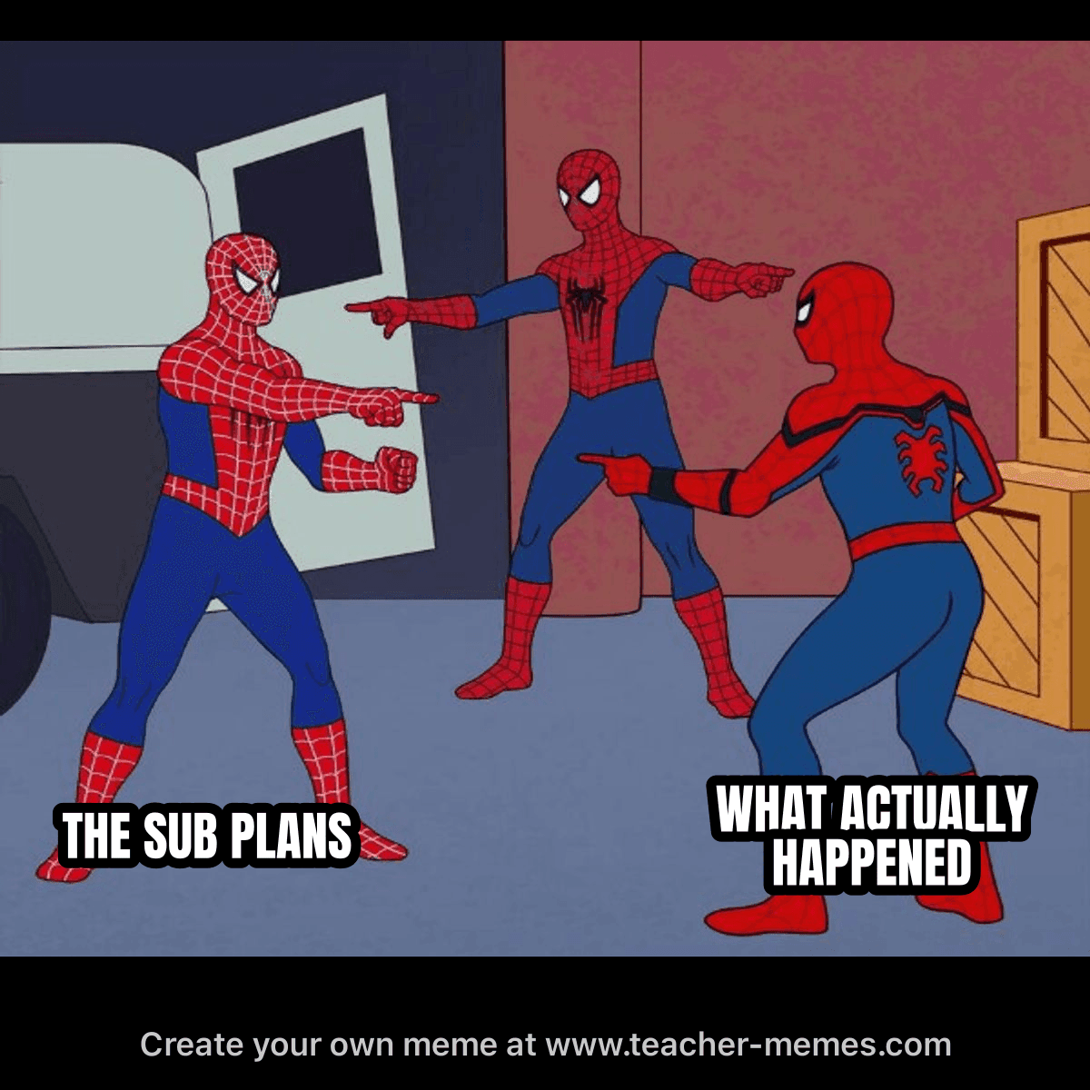 THE SUB PLANS / WHAT ACTUALLY HAPPENED