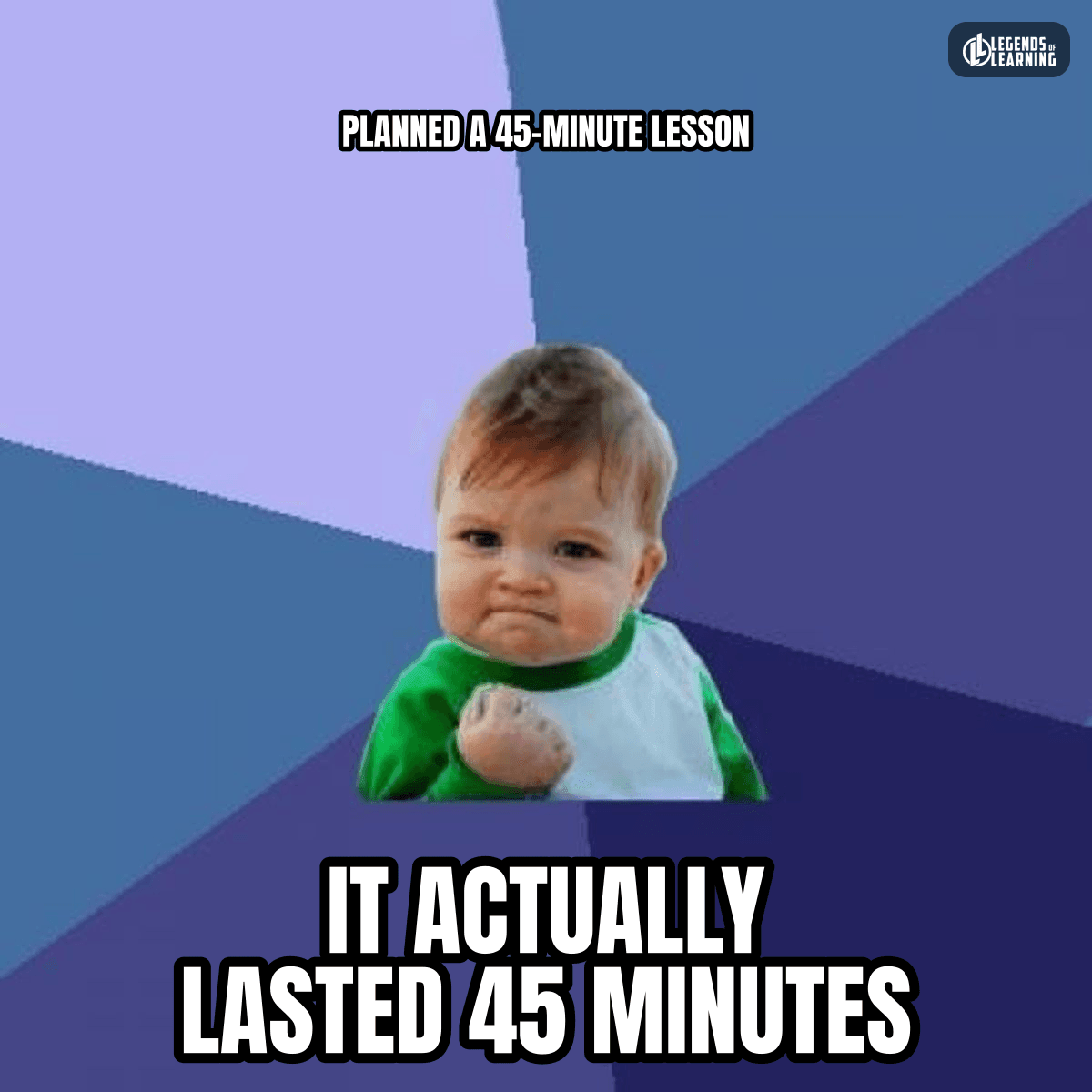 PLANNED 45 MINUTES / IT LASTED 45 MINUTES