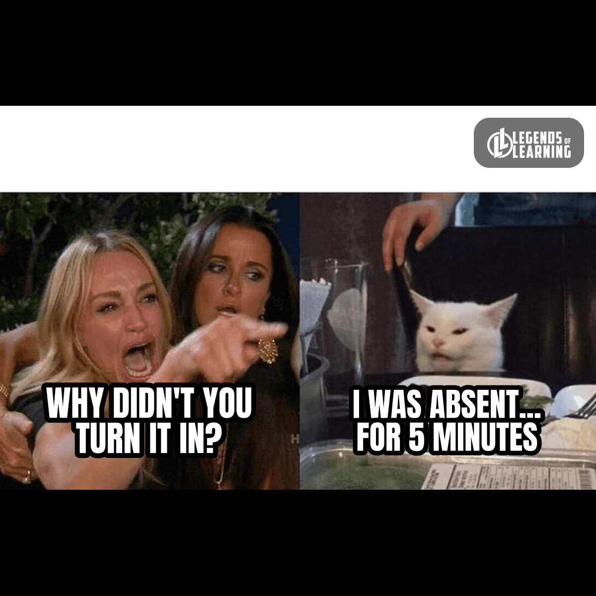 WHY DIDN'T YOU TURN IT IN? / ABSENT 5 MINUTES