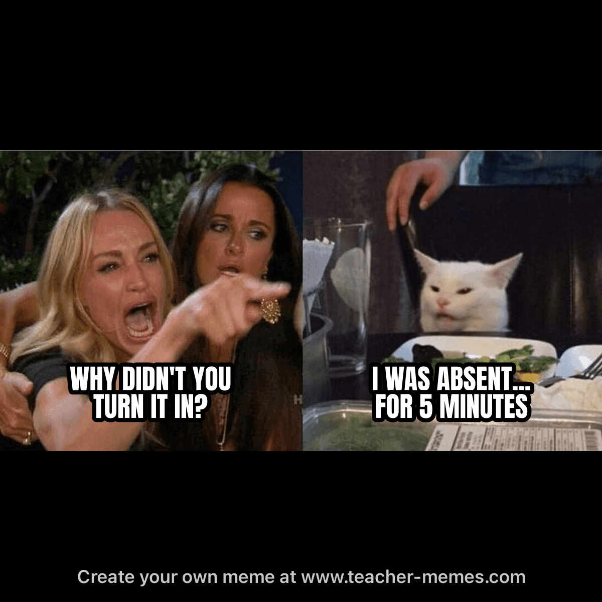 WHY DIDN'T YOU TURN IT IN? / ABSENT 5 MINUTES